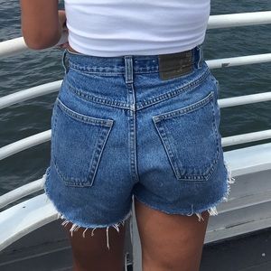 Vintage High Waisted Denim Shorts
